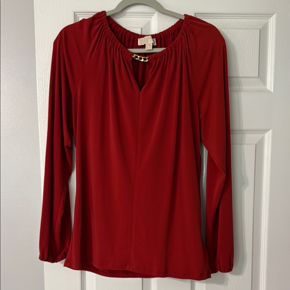 MICHAEL Michael Kors Red Blouse with Chic Style
